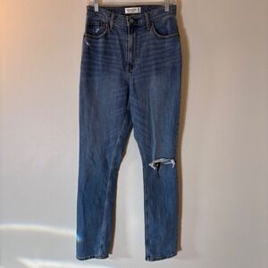 Abercrombie & Fitch 90s Slim Straight Jeans Ultra High Rise Curve‎ Love Size 28